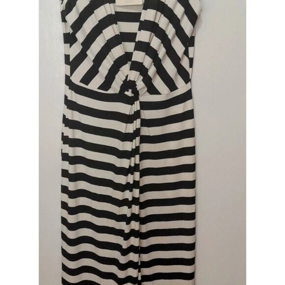 VICOLO Maxi Dress, Made in ITALY, Black and White, Size M, NWT - Picture 1 of 2